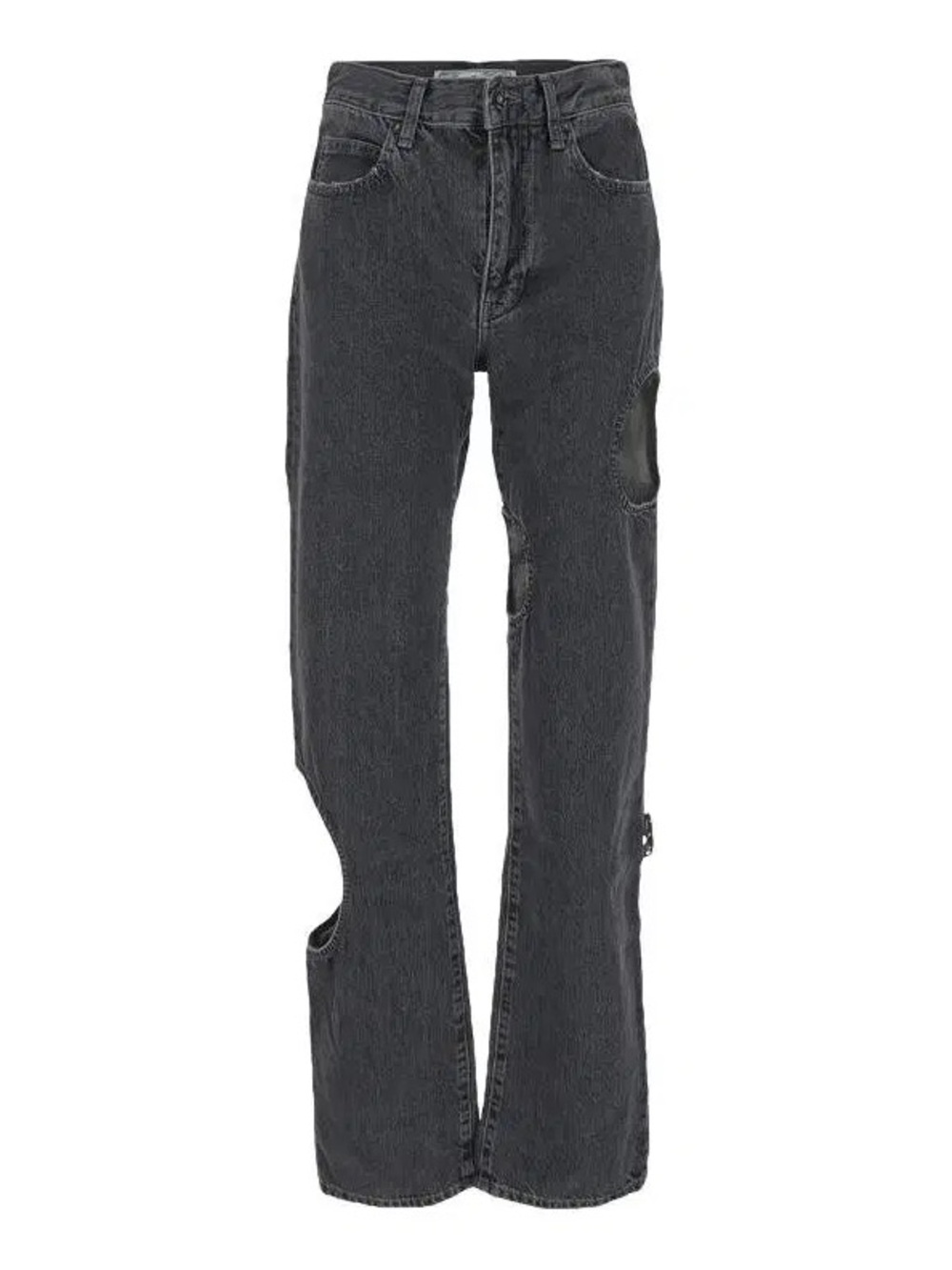 Off-White Cut-out Straigh Leg Jeans Size 30 Never Worn Without Tag - Picture 2 of 7